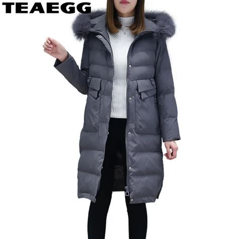 Teaegg Solto Parkas Inverno Para As Mulheres Casaco De Inverno Feminino