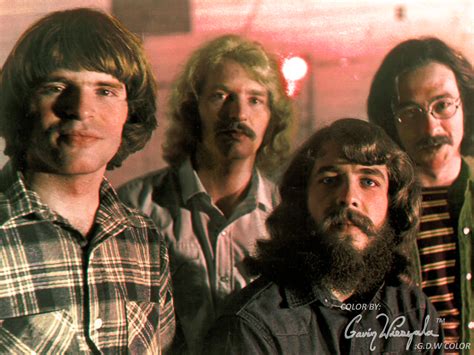 My colorization of my favorite band, Creedence Clearwater Revival Photo by Michael Ochs. Late ...