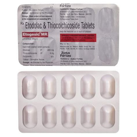 Etogesic Mr Strip Of 10 Tablets Amazon In Health Personal Care