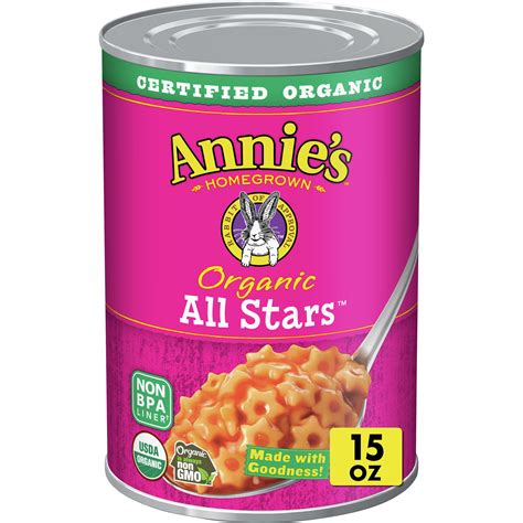 Annies Organic Pasta All Stars Pasta 15 Oz Can