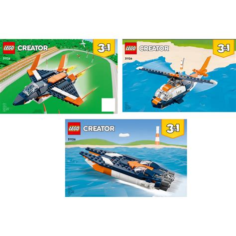 LEGO Supersonic-jet Set 31126 Instructions | Brick Owl - LEGO Marketplace