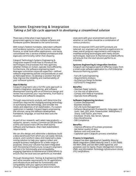 PDF SystemsEngineering IntegrationLOBOverview PALcatapultusa