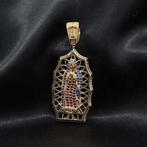 Dije De La Virgen De Guadalupe Oro K Kamuba Joyer A Oro K