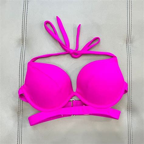 Victoria S Secret Neon Pink Bikini Top 20 63 Off Retail From Stephanie