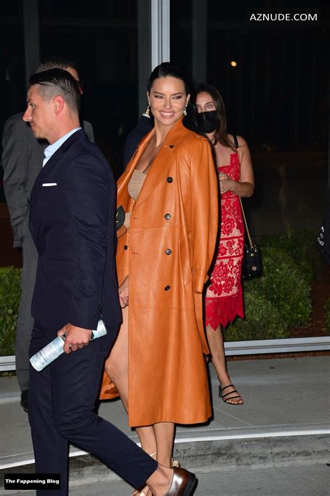 Adriana Lima Sexy Seen Flaunting Her Hot Legs At The Vanity Fair Premiere Party In Los Angeles