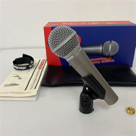 Shure [現貨和免費送貨] 舒爾 Sm58 麥克風 50 週年紀念版 適用於工作室、卡拉 Ok、遊戲 蝦皮購物