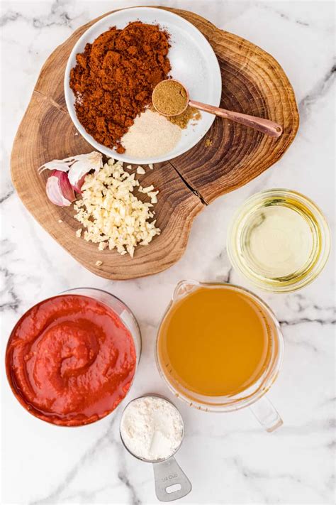 Authentic Mexican Enchilada Sauce Recipe Condiments And Spices