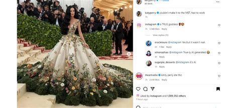 Katy Perry Causa Confusi N Al Colgar Fotos Falsas De La Gala Met En