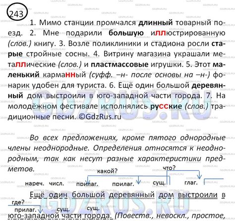 ГДЗ по Русскому языку 8 класса: Ладыженская Упр. 243