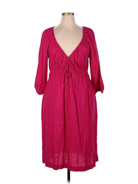 Universal Thread Solid Pink Casual Dress Size Xl 44 Off Thredup