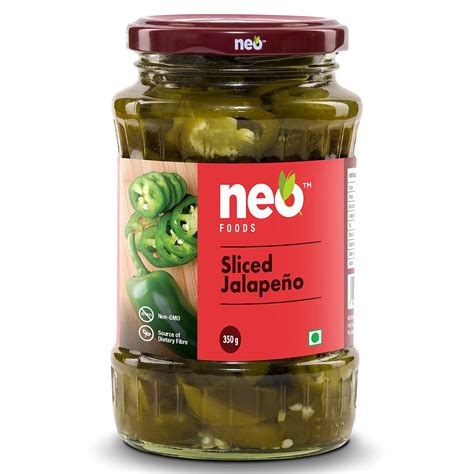 Neo Sliced Jalapenos G I Ready To Eat Fibre Rich L Pickled