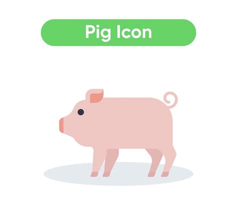 Schwein Tier Vektor Emoji Symbol Illustration Premium Vektor