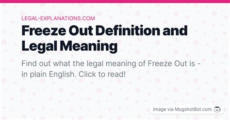 Freeze Out Definition - What Does Freeze Out Mean?