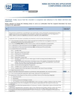 Fillable Online Gnec Co Nema Section G Application Completeness