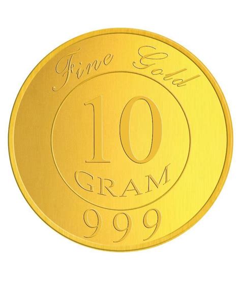 24 Carat Golden Pure Gold Coin Weight 10 Grams At Rs 55490piece In