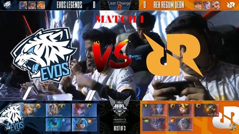 Duel El Clasico Evos Legend Vs Rex Regum Qeon Match 1 MPL S5 Week 1