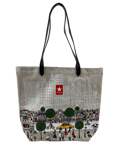 Macys Chicago Canvas Tote Created For Macys Macys