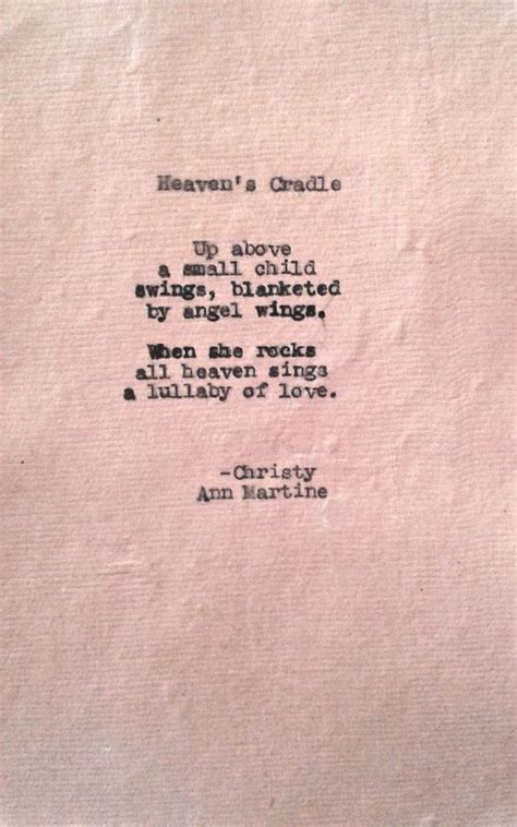 Heavens Cradle Grief Poem Sympathy Card By Christyannmartine 1000