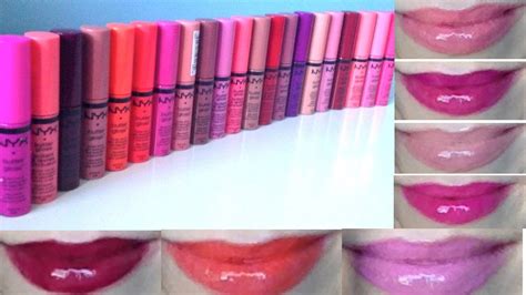 Nyx Butter Gloss 21 Lip Swatches New Shades 2014