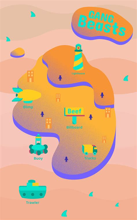 Gang Beasts Map on Behance