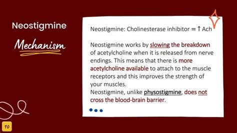 Neostigmine Mechanism Of Action Indications And Side Effects