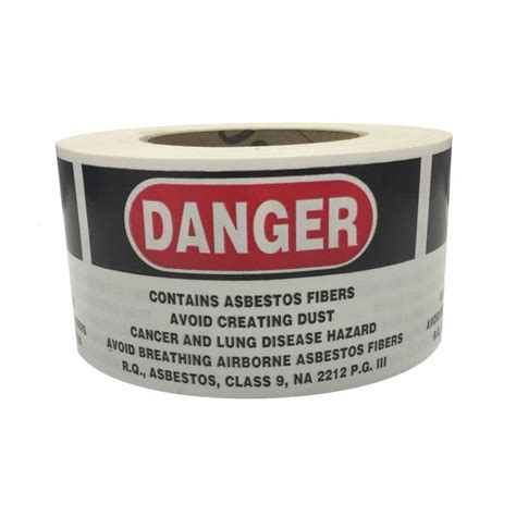 Asbestos Labels Printable Label Printable