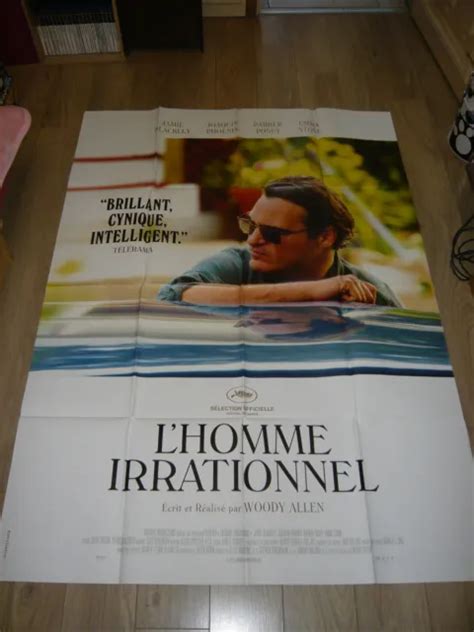 AFFICHE DE CINÉMA L homme irrationnel 120X160 environ EUR 12 00