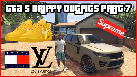 GTA 5 DRIPPY OUTFITS PART 7 YouTube