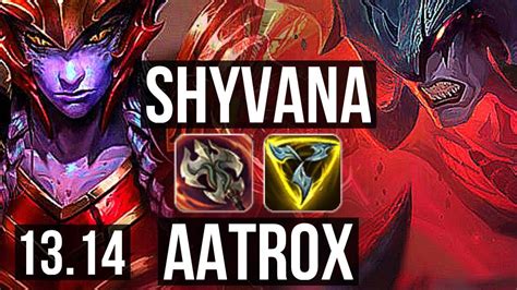 Shyvana Vs Aatrox Top 600 Games 800k Mastery 4 1 1 Kr Master