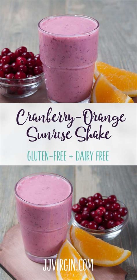 Recipe Cranberry Orange Sunrise Smoothie Recipe Protein Shake