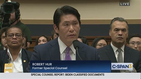 Short Take Former Special Counsel Hur Testifies On Biden Classified