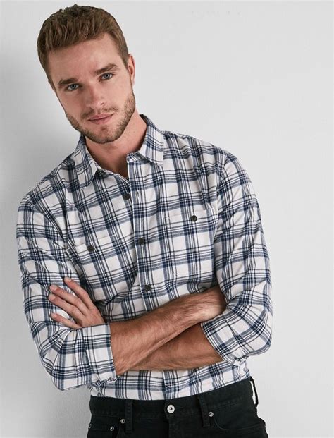 Pin On Hot Men Plaid Shirts