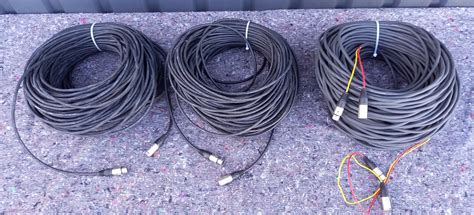 3x XLR-Kabel je 100m lang, 2x einfach, 1x doppelt, Neutrik XLR | 150 ...