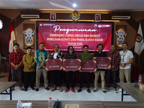 KPU Kabupaten Kediri Umumkan Pemenang Jingle Dan Maskot Pilkada 2024