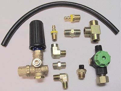 Pressure Washer Pump Unloader Valve Plumbing Kit Rated At Psi