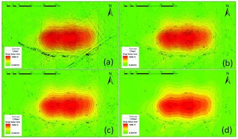 The Subsidence Isoline Map With Different Interval Values A Mm