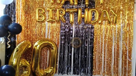 Surprise 60th Birthday Party Decoration Ideas | Shelly Lighting