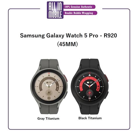 Samsung Galaxy Watch 5 Pro 45mm R920 1 Year Warranty By Samsung Malaysia Sme Shopee Malaysia