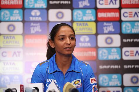 Mumbai Indians' captain Harmanpreet Kaur addresses the media ...