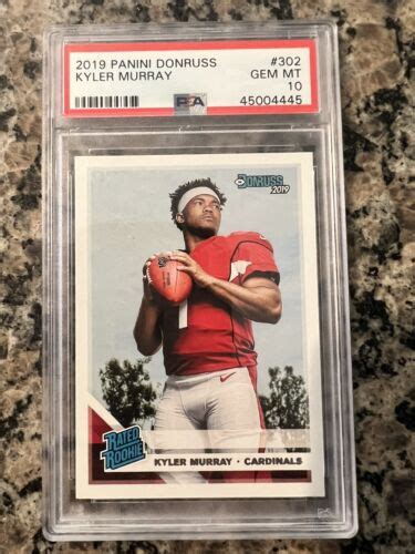 Panini Donruss Rated Rookie Kyler Murray Rc Psa Arizona