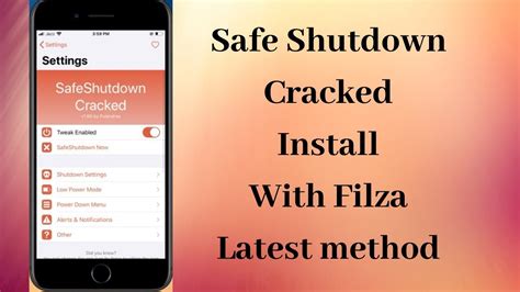 Install Safeshutdown With Filza Avoid Hang On Logo When Restart Device After Bypass Icloud Youtube