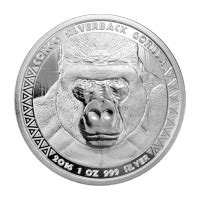 1 oz 2016 Congo Silverback Gorilla Silver Coin | Scottsdale Mint ...