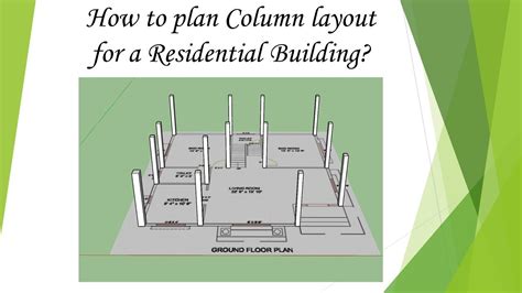 How To Plan A Column Layout For Residential Building Youtube