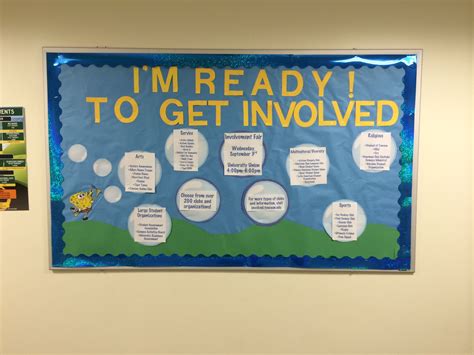 An Involvement Spongebob Themed RA Bulletin Board Rabulletinboards An