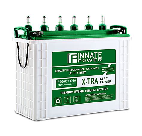 INNATE POWER TT2000 12V 200AH C10 Tall Tubular Battery For Solar