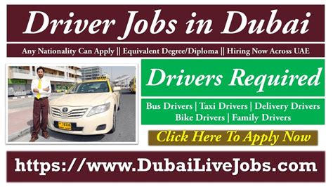 Driver Jobs In Dubai Drivers Required Hiring For Free Urgent