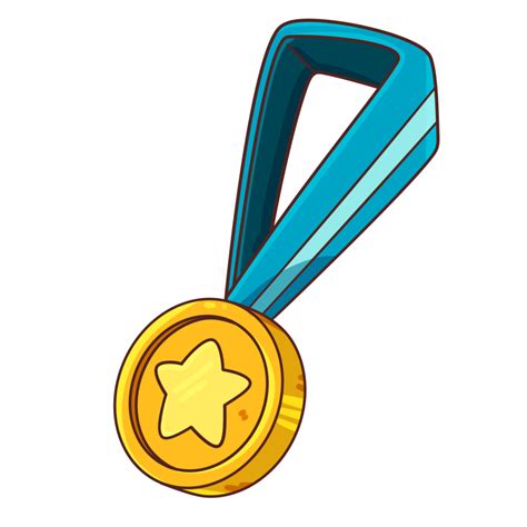 Download Cute Cartoon Medal Award Clipart Png