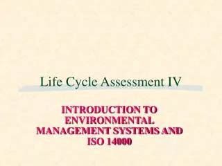 PPT Environmental Life Cycle Assessment PowerPoint Presentation Free