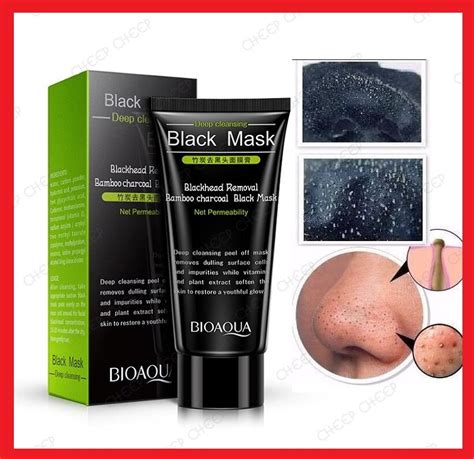 Bioaqua Blackhead Remover Bamboo Charcoal Black Mask Remove Blackheads