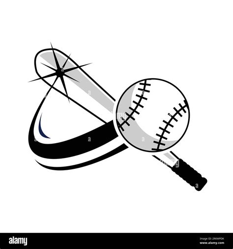 Vector Illustrations Of Flying Softball With Movement Motion Lines